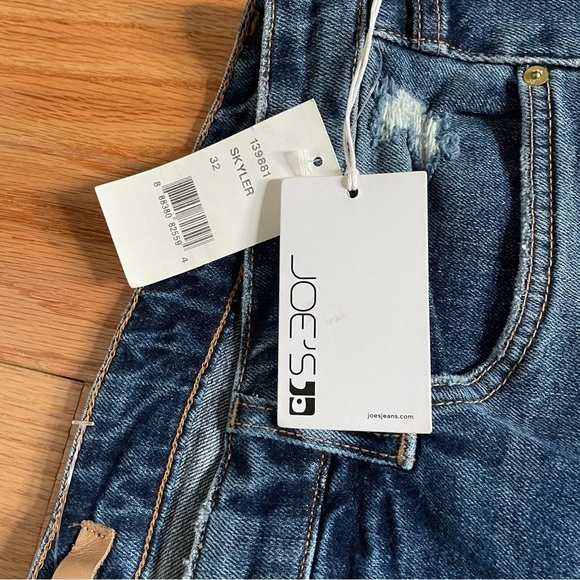 Joe’s Blue Skyler Jeans The Smith Mid Rise Cropped Distressed Jeans NWT Size 32 - Picture 11 of 12